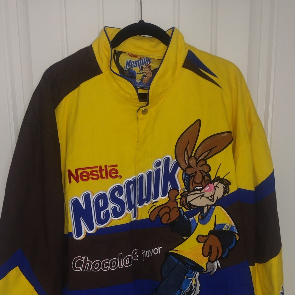 NESTLE Nesquik Racing NASCAR Jeff Hamilton Jacket. Gently used 3XL